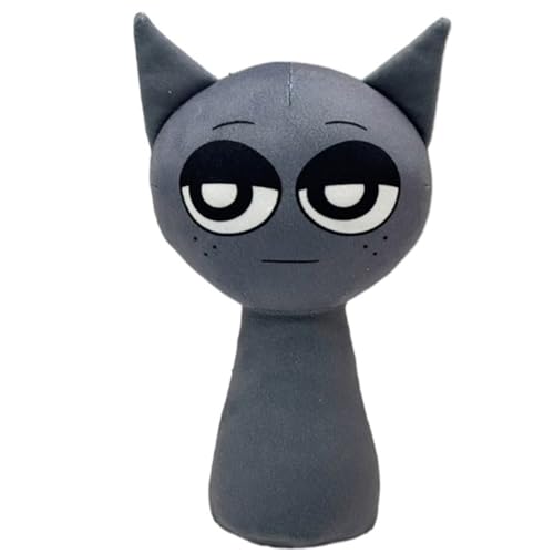 KUKUShining Sprunki Plüschtier, Cartoon Charmante Weiche Kuscheltiere Süße Plüschpuppen for Kinder Fans Gamer Geschenke(Gray) von KUKUShining