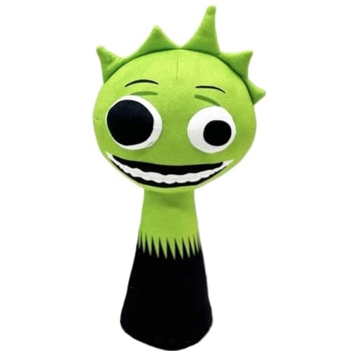KUKUShining Sprunki Plüschtier, Cartoon Charmante Weiche Kuscheltiere Süße Plüschpuppen for Kinder Fans Gamer Geschenke(Green) von KUKUShining