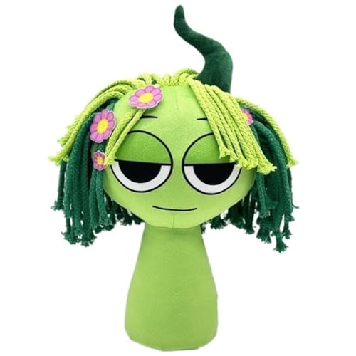 KUKUShining Sprunki Plüschtier, Cartoon Charmante Weiche Kuscheltiere Süße Plüschpuppen for Kinder Fans Gamer Geschenke(Green B) von KUKUShining
