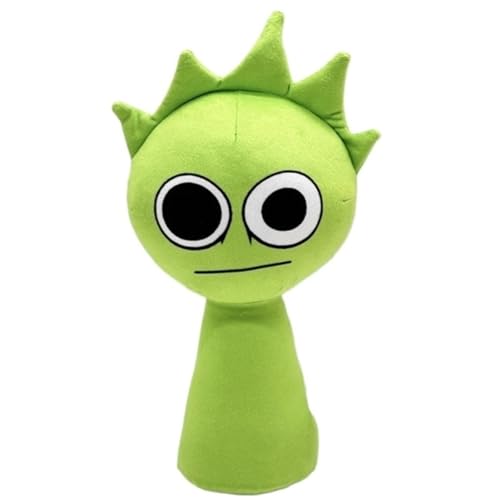 KUKUShining Sprunki Plüschtier, Cartoon Charmante Weiche Kuscheltiere Süße Plüschpuppen for Kinder Fans Gamer Geschenke(Green C) von KUKUShining