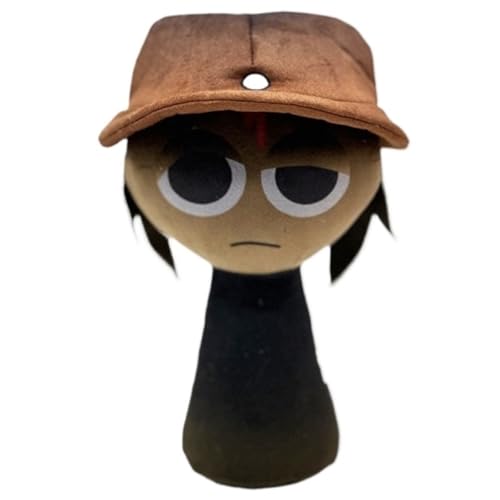 KUKUShining Sprunki Plüschtier, Cartoon Charmante Weiche Kuscheltiere Süße Plüschpuppen for Kinder Fans Gamer Geschenke(Hat) von KUKUShining