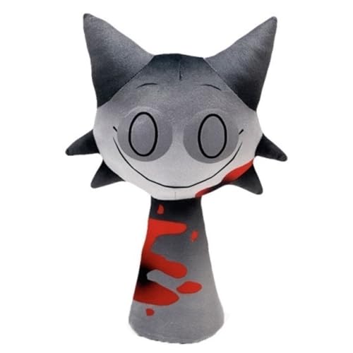 KUKUShining Sprunki Plüschtier, Cartoon Charmante Weiche Kuscheltiere Süße Plüschpuppen for Kinder Fans Gamer Geschenke(Horror Gray) von KUKUShining