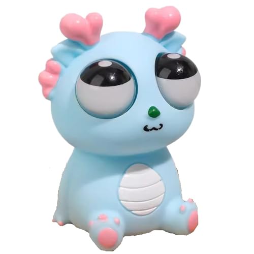 KUKUShining Squeeze Spielzeug, Tiere Popping Out Augen Squeeze Ball Stressbälle Quetsch Lustiges Quetschspielzeug Spielzeug Für Weihnachten(Blue) von KUKUShining