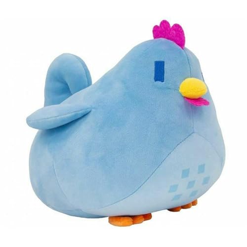 KUKUShining Stardew Hähnchen Plüschtier, Hahn Kuscheltier Stofftier Flauschiger Kissen Cartoon Tier Spielzeug for Fans Und Kinder Geschenk(Blue) von KUKUShining