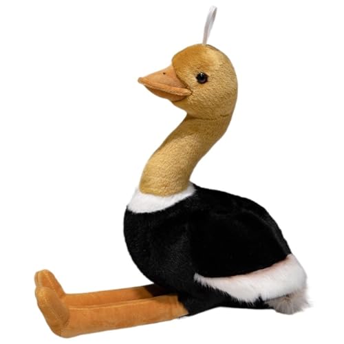 KUKUShining Straußen Plüsch, Weiche Kuschelige Stofftier Puppe Realistischer Vogel Pädagogisches Plüsch Spielzeug Geschenke for Kinder(35cm/13.8in) von KUKUShining
