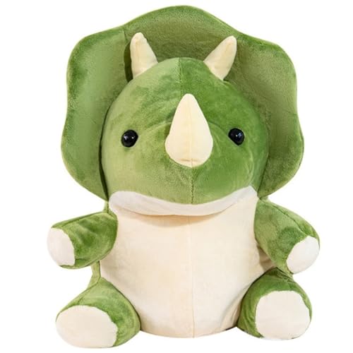 KUKUShining Süßes Dinosaurier Plüschtier, Realistische Plüschkissenfiguren Ausgestopfte Puppe Weiches Tier Kindergeschenk Mädchen Jungen Festival(Green) von KUKUShining