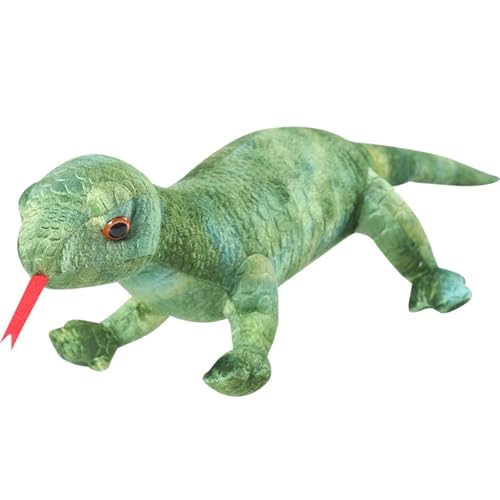 KUKUShining Süßes Eidechsen Plüschtier, Weiches Kuscheliges Flauschiges Plüschtier Kissenpuppe for Fantasievolle Spielpartys(Green,60cm/23.9in) von KUKUShining