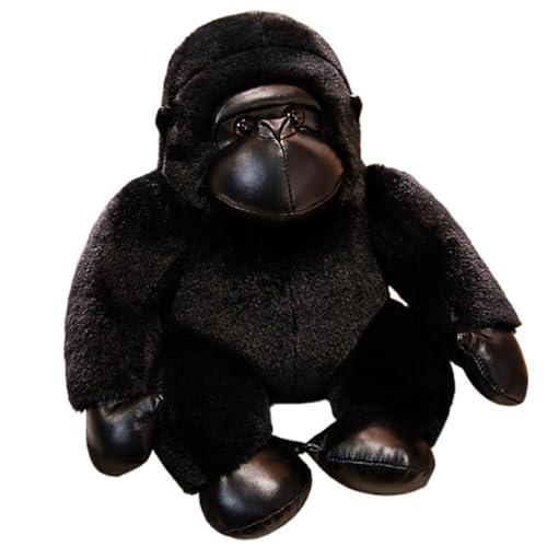 KUKUShining Süßes Gorilla Plüschtier, Weiche Kuschelige Flauschige Plüschtiere Umarmende Tierkissen Geschenk for Jungen Und Mädchen Kinder Weihnachten(Black,50cm/19.68in) von KUKUShining