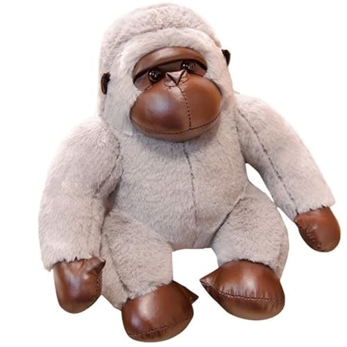 KUKUShining Süßes Gorilla Plüschtier, Weiche Kuschelige Flauschige Plüschtiere Umarmende Tierkissen Geschenk for Jungen Und Mädchen Kinder Weihnachten(Gray,50cm/19.68in) von KUKUShining