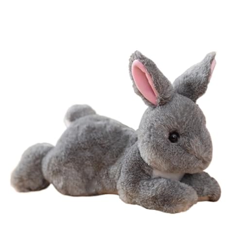 KUKUShining Süßes Häschen Plüschtier, Weiches Kuscheliges Kuscheltier Kaninchen Plüschtier Mit Schlappohren Nachttisch Sofa Jungen Mädchen Kinder Weihnachten Ostern Geburtstag(Darkgray,50cm/19.6in) von KUKUShining