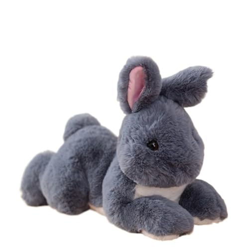 Süßes Häschen Plüschtier, Weiches Kuscheliges Kuscheltier Kaninchen Plüschtier Mit Schlappohren Nachttisch Sofa Jungen Mädchen Kinder Weihnachten Ostern Geburtstag(Black,50cm/19.6in) von KUKUShining