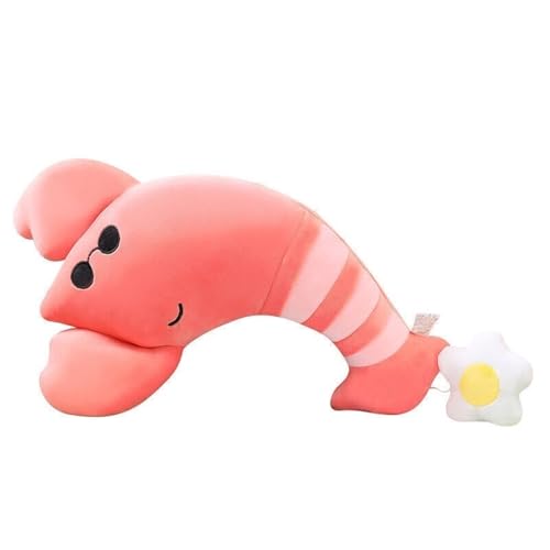 KUKUShining Süßes Hummer Plüschtier, Pelzige Kreativität Stofftierpuppen Weiches Kissen Kawaii Plüschtier for Kinder Kissen Geburtstag(45cm/17.7in) von KUKUShining