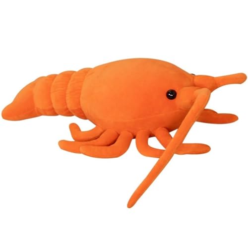 KUKUShining Süßes Hummer Plüschtier, Realistisch Perfekt Weich Kuschelig Spielbegleiter Plüschkissen Kindergeburtstag (53cm/20.86in) von KUKUShining