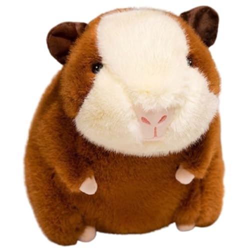 KUKUShining Süßes Meerschweinchen Plüschtier, Weicher Lebensechter Hamster Kuscheltier Kuschelkissen Geschenk Kindergeburtstag(Brown,30cm/11.8in) von KUKUShining