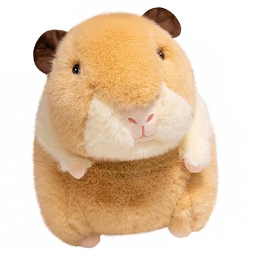 KUKUShining Süßes Meerschweinchen Plüschtier, Weicher Lebensechter Hamster Kuscheltier Kuschelkissen Geschenk Kindergeburtstag(Orange,30cm/11.8in) von KUKUShining