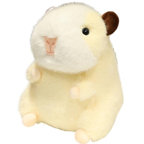 KUKUShining Süßes Meerschweinchen Plüschtier, Weiches Lebensechtes Kuscheltier Hamster Kuschelkissen Als Geschenk for Kinder for Geburtstag(Beige,45cm/17.7in) von KUKUShining