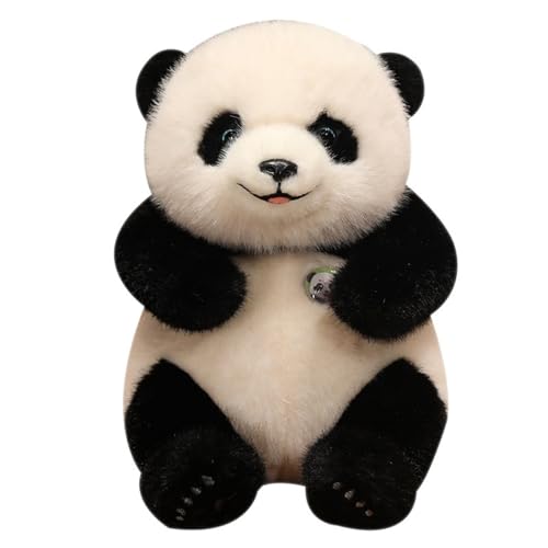 KUKUShining Süßes Panda Plüschtier, Flauschige Weiche Kuscheltiere Bär Plüschkissen Puppe for Frauen Mädchen Kinder Dekoration(35cm/13.77in) von KUKUShining