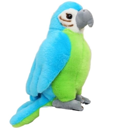 KUKUShining Süßes Papagei Plüschtier, Weiche Cartoon Kawaii Puppen Kuscheltiere Plüschtier for Kinder Weihnachten Ostern Geburtstag(Blue) von KUKUShining