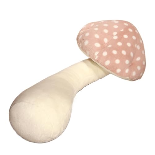 KUKUShining Süßes Pilz Plüschtier, Weiche Stofftierpuppe Kawaii Spaß Plüschkissen for Kindergeburtstag Zuhause Couch Sofa(Pink) von KUKUShining