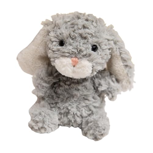 KUKUShining Süßes Plüschhäschen, Kuschelweiches Häschen Plüschtier Mit Flauschigen Ohren for Das Sofa Neben Dem Bett Heimdekoration Geschenk for Jungen Und Mädchen Kinder(Gray) von KUKUShining