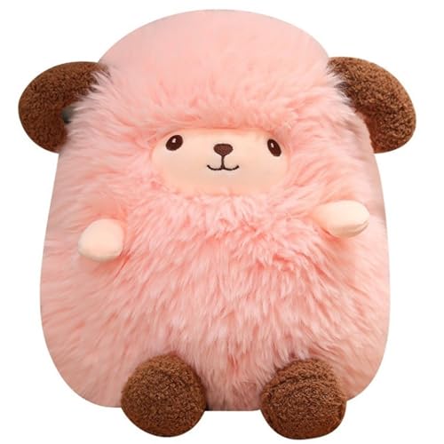 KUKUShining Süßes Schaf Plüschtier, Weiches Kuscheliges Flauschiges Plüschtier Kuscheltier Umarmungskissen Puppe for Geburtstag Und Weihnachten(Pink,50cm/19.6in) von KUKUShining