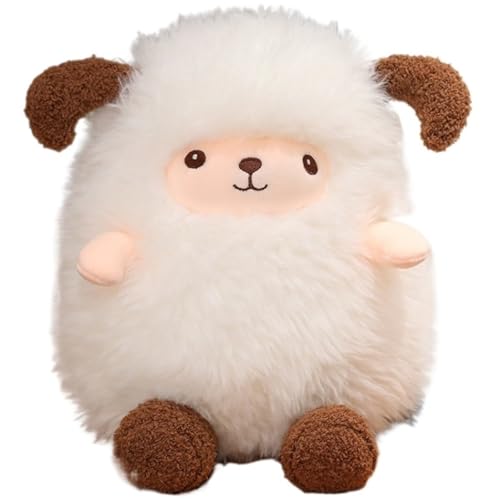 KUKUShining Süßes Schaf Plüschtier, Weiches Kuscheliges Flauschiges Plüschtier Kuscheltier Umarmungskissen Puppe for Geburtstag Und Weihnachten(White,50cm/19.6in) von KUKUShining