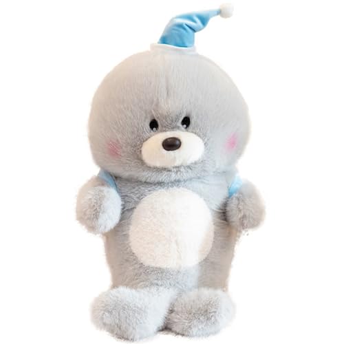 KUKUShining Süßes Seelöwe Plüschtier, Weiche Kuscheltiere Mit Rucksack Kawaii Plüschkissen Als Geschenk for Kinder(50cm/19.7in) von KUKUShining