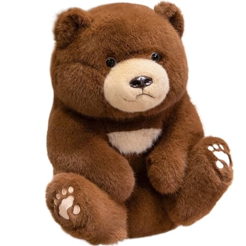KUKUShining Süßes Teddybär Plüschtier, Weiches Kuscheltier Plüschpuppenkissen for Kinder Geschenkparty Geburtstag Weihnachten(Brown,35cm/13.8in) von KUKUShining
