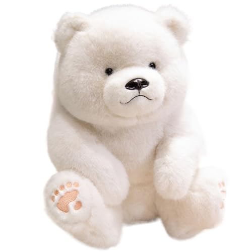 KUKUShining Süßes Teddybär Plüschtier, Weiches Kuscheltier Plüschpuppenkissen for Kinder Geschenkparty Geburtstag Weihnachten(White,35cm/13.8in) von KUKUShining
