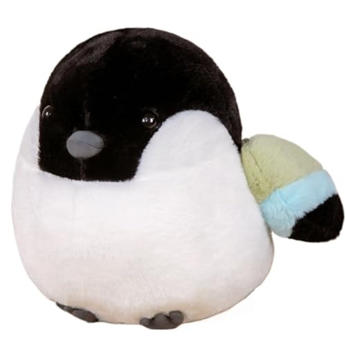 KUKUShining Süßes Vogel Plüschtier, Lustige Stofftierpuppen Weiches Kissen Kawaii Plüschtier Fürs Bett Baby Kinder Geburtstagsgeschenk(Black,50cm/19.8in) von KUKUShining