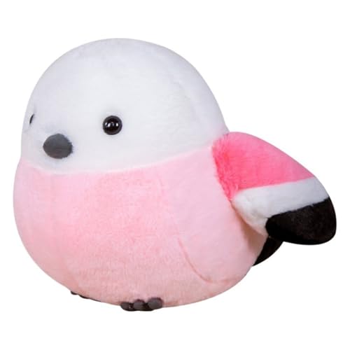 KUKUShining Süßes Vogel Plüschtier, Lustige Stofftierpuppen Weiches Kissen Kawaii Plüschtier Fürs Bett Baby Kinder Geburtstagsgeschenk(Pink,50cm/19.8in) von KUKUShining