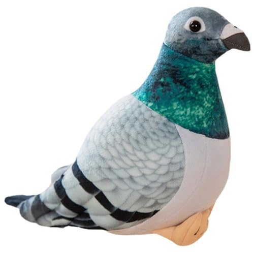 KUKUShining Taube Plüsch, Simulation Stofftiere Puppe Weiche Süße Vogel Ornamente Plüsch Spielzeug Geschenke for Kinder Jungen Mädchen(Green) von KUKUShining