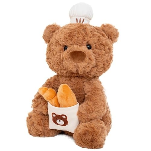 KUKUShining Teddybär, Weiche Kuschelige Stofftiere Puppe Pelzig Kawaii Teddys Plüschtier Spielzeug Geschenke for Kinder Mädchen Jungen(27cm/10.6in) von KUKUShining