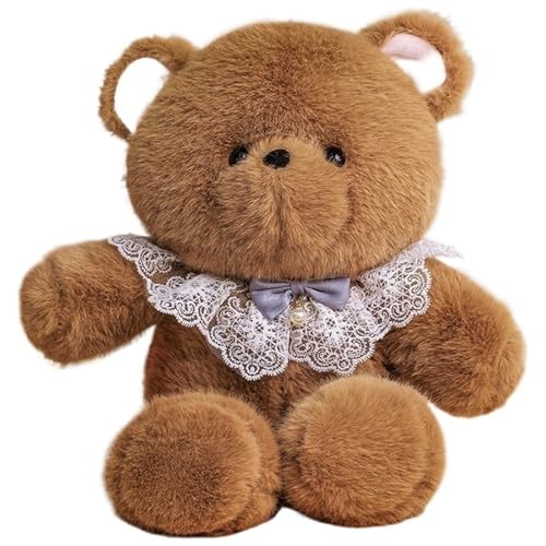 KUKUShining Teddybär Plüsch, Weiche Kuschelige Stofftier Puppe Mit Schal Braunbären Umarmungskissen Plüsch Spielzeug Geschenke for Kinder KUKUShining Teddybär Plüsch, Weiche Kuschelige Stofftier Puppe Mit Schal Braunbären Umarmungskissen Plüsch Spielzeug Geschenke for Kinder von KUKUShining