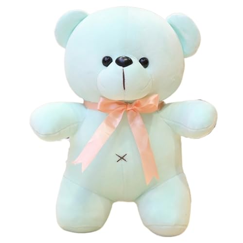 KUKUShining Teddybär Plüsch, Weiche Kuschelige Stofftier Puppe Mit Schleife Plüsch Spielzeug Für Kinder Geburtstagsgeschenke Freundin(Blue,38cm/14.9in) von KUKUShining