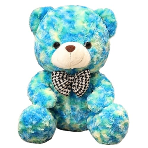 KUKUShining Teddybär Plüsch, Weiches Stofftier Spielzeug Mit Schleife Kawaii Teddys Puppen Geschenke Für Kinder Jungen Mädchen Valentinstag Geburtstag(Blue,45cm/17.7in) von KUKUShining