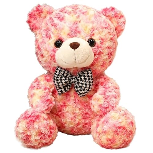 KUKUShining Teddybär Plüsch, Weiches Stofftier Spielzeug Mit Schleife Kawaii Teddys Puppen Geschenke Für Kinder Jungen Mädchen Valentinstag Geburtstag(Red,35cm/13.8in) von KUKUShining