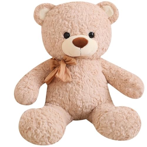 KUKUShining Teddybär Plüschtier, Süß Weich Mit Fliege Kuscheltier Umarmende Plüschtiere for Den Geburtstag Der Freundin(Orange,50cm/19.68in) von KUKUShining