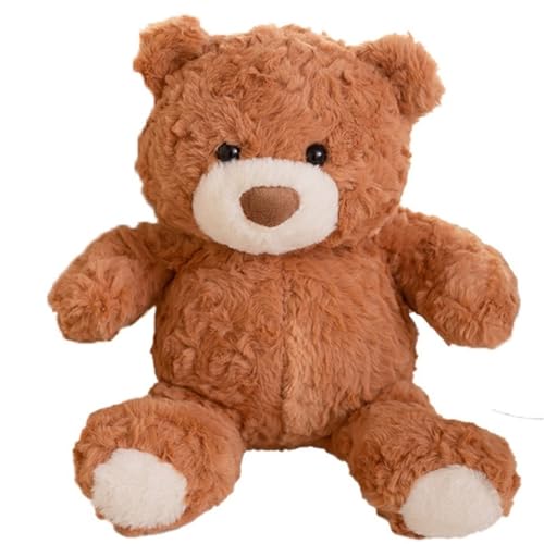 KUKUShining Teddybär Plüschtier, Süße Sitzhaltung Umarmungsbären Kuscheltier Kuschelkissen Als Geschenk for Kinder Und Freundin(Brown) von KUKUShining
