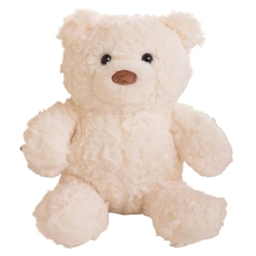 KUKUShining Teddybär Plüschtier, Süße Sitzhaltung Umarmungsbären Kuscheltier Kuschelkissen Als Geschenk for Kinder Und Freundin(White) von KUKUShining