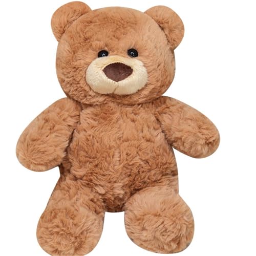 KUKUShining Teddybär Plüschtier, Süße Stofftierpuppen Weiches Kissen Süßes Plüschtier Als Weihnachts Und Geburtstagsgeschenk(Brown) von KUKUShining
