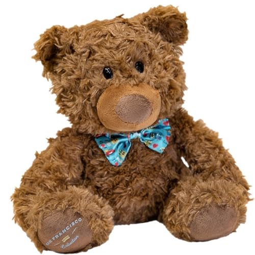 KUKUShining Teddybär Plüschtier, Weich Mit Fliege Flauschige Kuscheltiere Plüschkissen Puppen for Babygeschenke Kinder Freundin(Lightblue) von KUKUShining