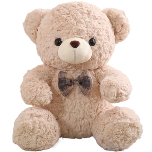 KUKUShining Teddybär Plüschtier, Weich Süß Mit Schleife Stofftierpuppen Kissen for Kinder Geschenk Party Geburtstag Weihnachten(Orange,50cm/19.7in) von KUKUShining
