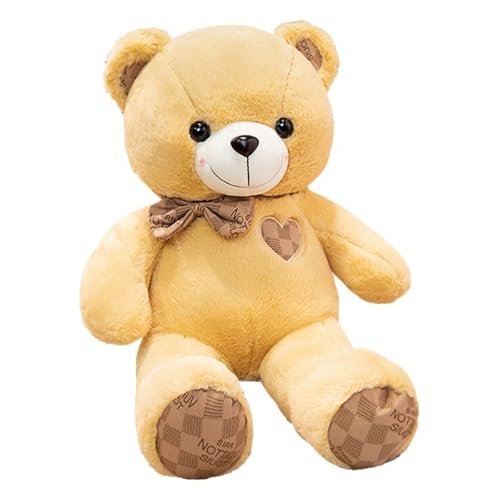 KUKUShining Teddybär Plüschtiere, Kuscheliges Stofftier Mit Schleife Puppe Für Kinder Mädchen Geburtstagsfeier Weihnachtsdekoration(Orange,60cm/23.6in) von KUKUShining