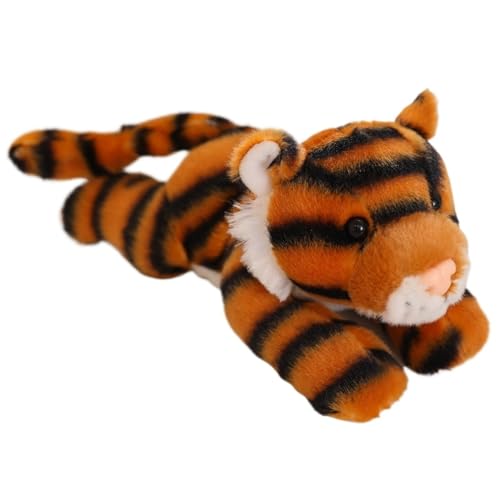 KUKUShining Tiger Plüschtier, Weiche Kuschelige Stofftier Puppe Cartoon Plüschtier Kuscheliges Spielbegleiter Geschenk Für Kinder Jungen von KUKUShining