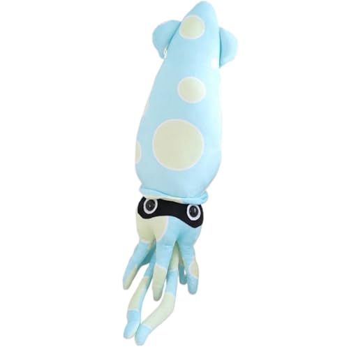 KUKUShining Tintenfisch Plüschtier, Süßes Plüschtier Ausgestopfte Meerestiere Puppen Langes Matschiges Schlafkissen for Geschenke Kinderkissen(Blue,76cm/29.92in) von KUKUShining