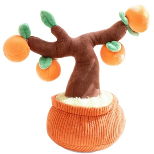 KUKUShining Topfpflanzen Plüschtier, Süßes Blumentopf Dekorationskissen Weiches Flauschiges Plüschtier for Geburtstagsgeschenke for Kinder(Persimmon Tree) von KUKUShining