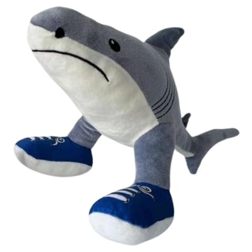 KUKUShining Tralalero Tralala Plüsch, Süßes Stofftier Brainrot Umarmungskissen Puppe Weiches Plüschtier Spielzeug Heimdekoration Geschenke for Kinder(White) von KUKUShining