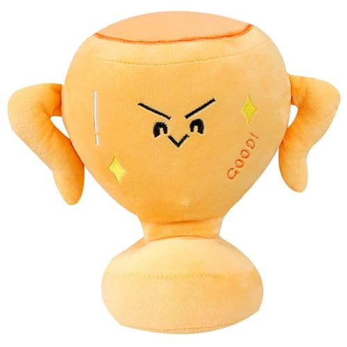 KUKUShining Trophäe Plüschtier, Kuscheltier Weiches Süßes Ausgestopftes Dekokissen Cartoon Dekoration Trophäen Plüsch Kreative Begleiterpuppe(25cm/9.8in) von KUKUShining