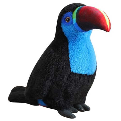 KUKUShining Tukan Plüschtier, Kuschelige Stofftier Puppe Simulation Eines Realistischen Vogel Plüschtiere Für Die Heimdekoration(Blue,40cm/15.7in) von KUKUShining